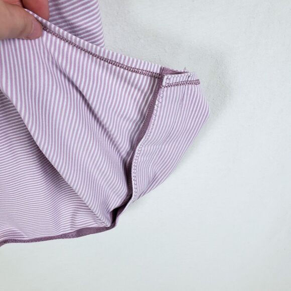 Lululemon Vinyasa Scarf Snap Button Convertible Wrap Mauve Pink Striped - Picture 4 of 12